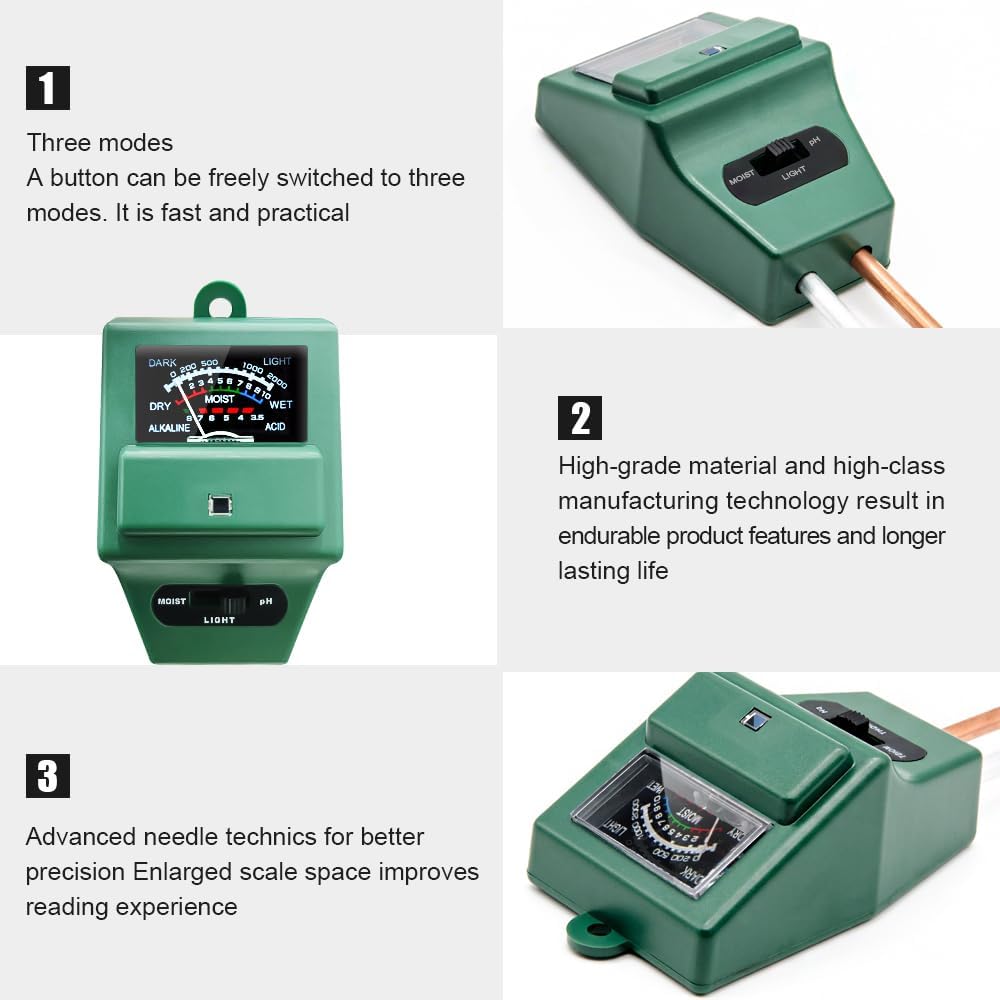 Soil pH Meter, MS02 3-in-1 Soi – обзор и цена Ph Meter
