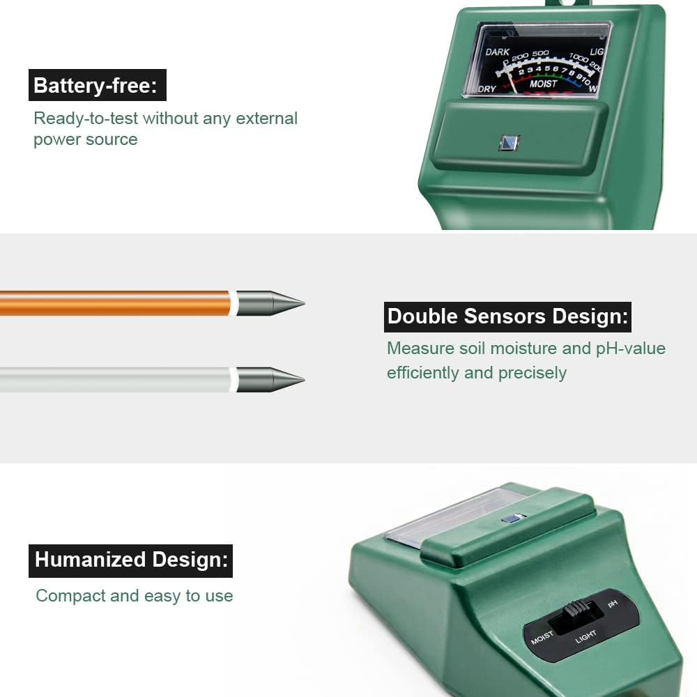 Soil pH Meter, MS02 3-in-1 Soi – обзор и цена Ph Meter