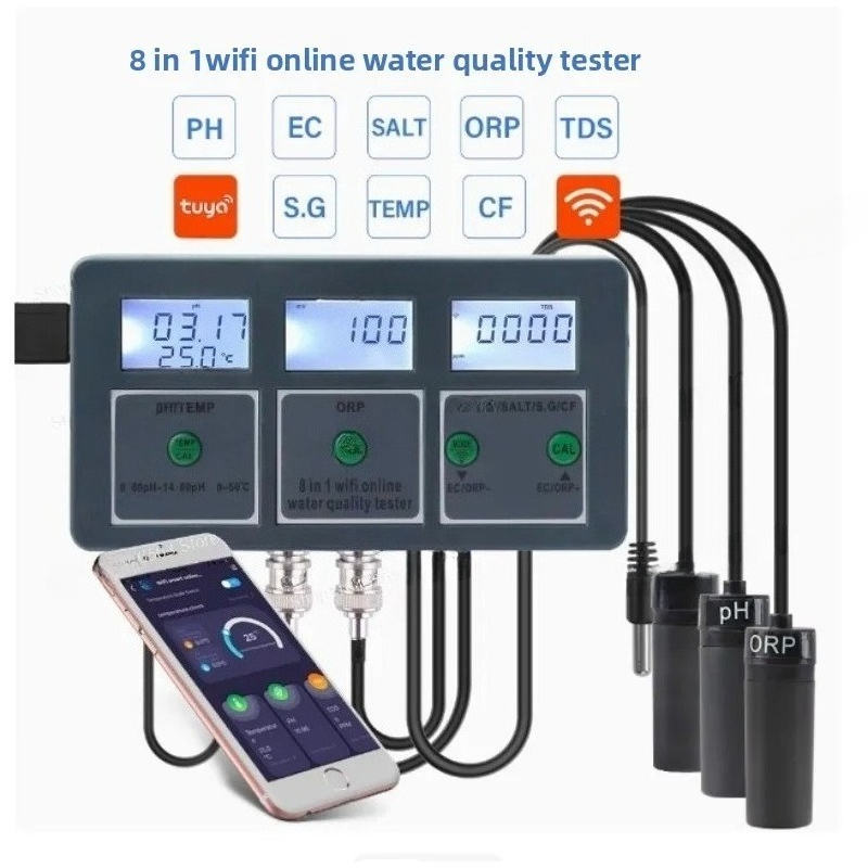Wifi 8 IN 1 Salinity Ph Meter  – обзор и цена Ph Meter