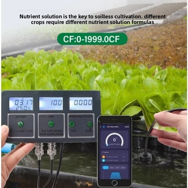 Wifi 8 IN 1 Salinity Ph Meter  – обзор и цена Ph Meter